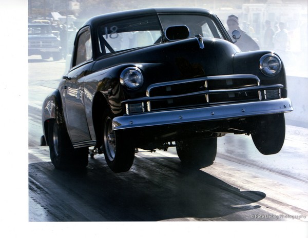 1950 Plymouth business coupe - wheels up!